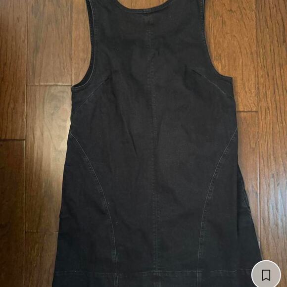 Free people black denim dress - Picture 1 of 5